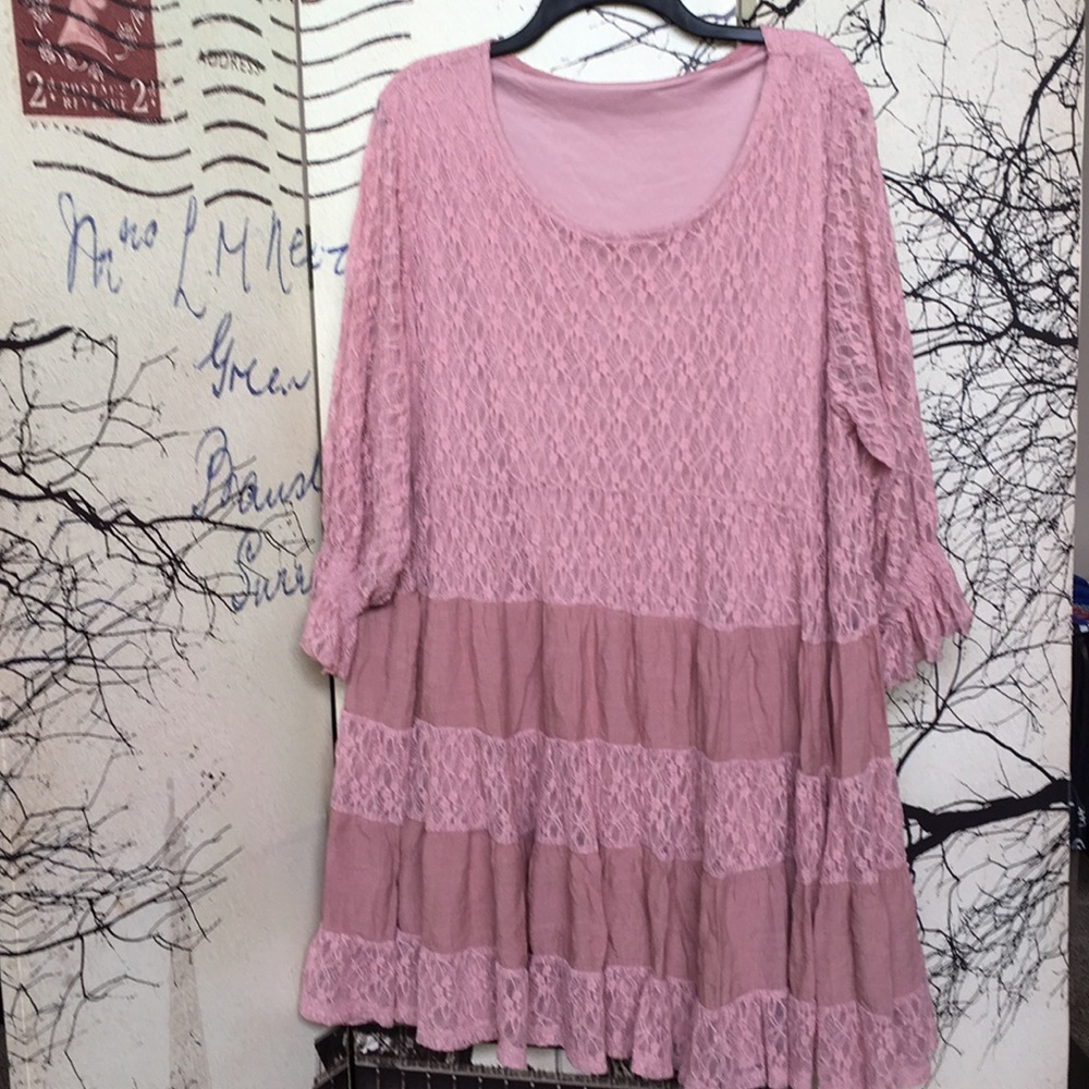 COPY - •REPOSH• Pink/Lace top